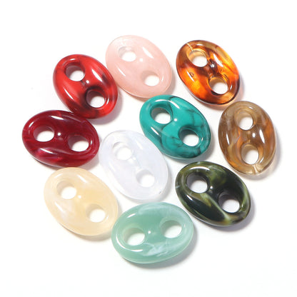 Handmade DIY Gradient Cloud Beads Two-tone Phone Chain Bracelet Wristband Jewelry Accessories Material Irregular Acrylic