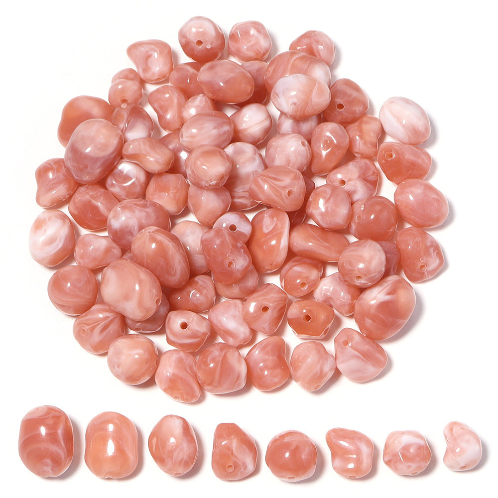 High-Quality Acrylic Gradient Cloud Beads Straight Hole DIY Handmade Earrings Bracelets Necklaces Accessories Jewelry Parts