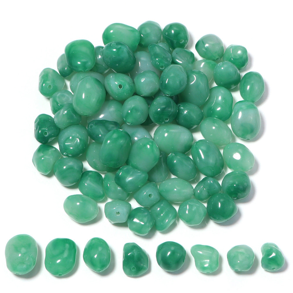 High-Quality Acrylic Gradient Cloud Beads Straight Hole DIY Handmade Earrings Bracelets Necklaces Accessories Jewelry Parts
