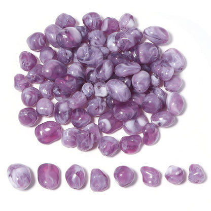 High-Quality Acrylic Gradient Cloud Beads Straight Hole DIY Handmade Earrings Bracelets Necklaces Accessories Jewelry Parts