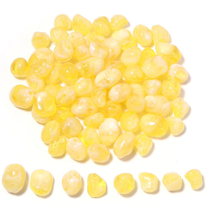 High-Quality Acrylic Gradient Cloud Beads Straight Hole DIY Handmade Earrings Bracelets Necklaces Accessories Jewelry Parts