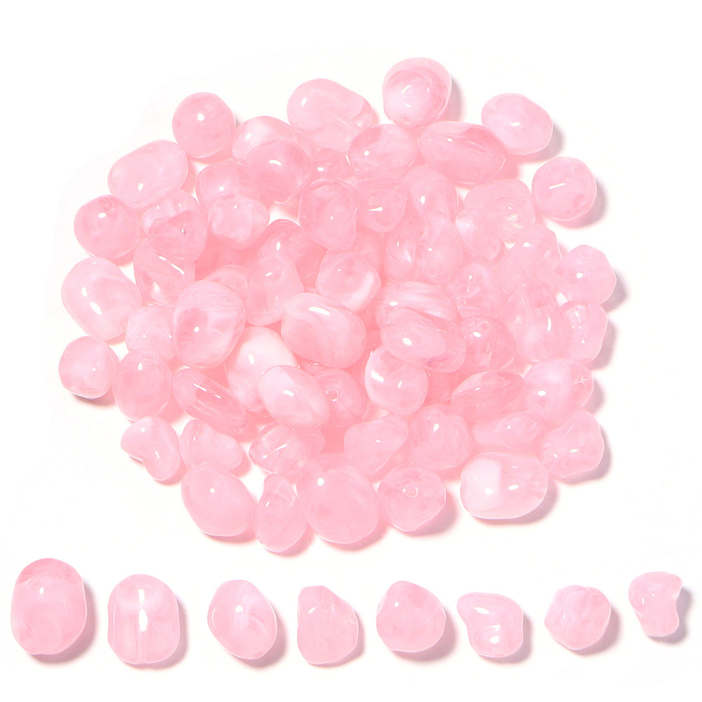 High-Quality Acrylic Gradient Cloud Beads Straight Hole DIY Handmade Earrings Bracelets Necklaces Accessories Jewelry Parts