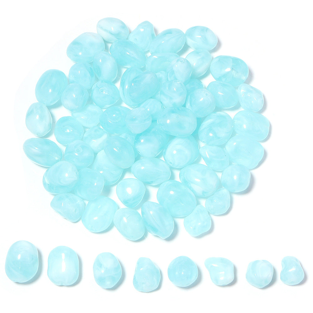 High-Quality Acrylic Gradient Cloud Beads Straight Hole DIY Handmade Earrings Bracelets Necklaces Accessories Jewelry Parts