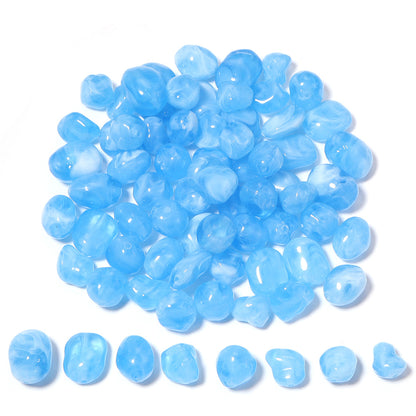 High-Quality Acrylic Gradient Cloud Beads Straight Hole DIY Handmade Earrings Bracelets Necklaces Accessories Jewelry Parts