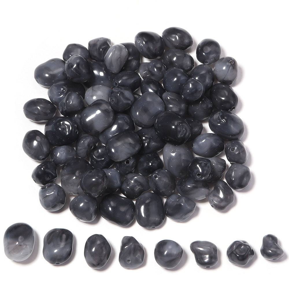 High-Quality Acrylic Gradient Cloud Beads Straight Hole DIY Handmade Earrings Bracelets Necklaces Accessories Jewelry Parts