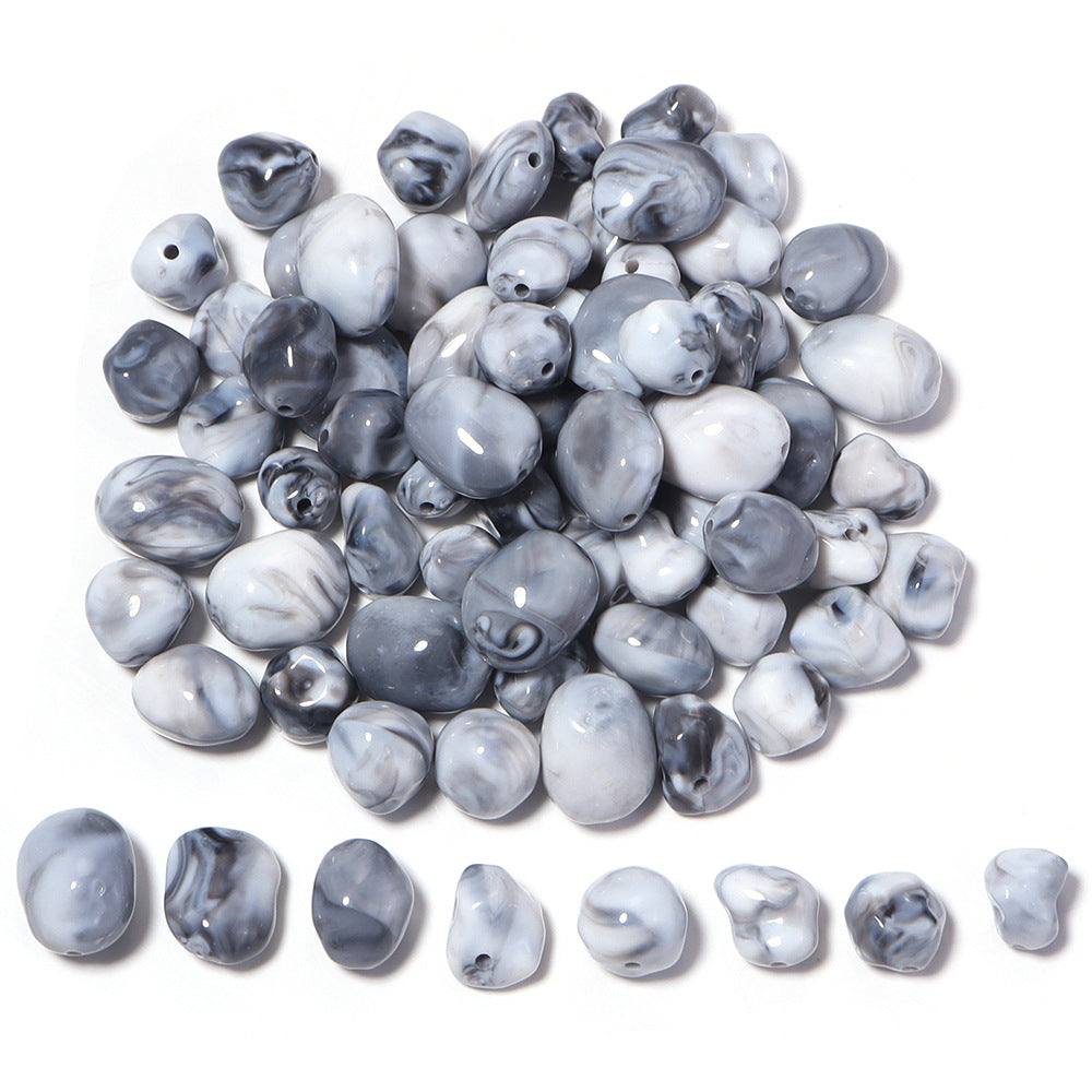 High-Quality Acrylic Gradient Cloud Beads Straight Hole DIY Handmade Earrings Bracelets Necklaces Accessories Jewelry Parts