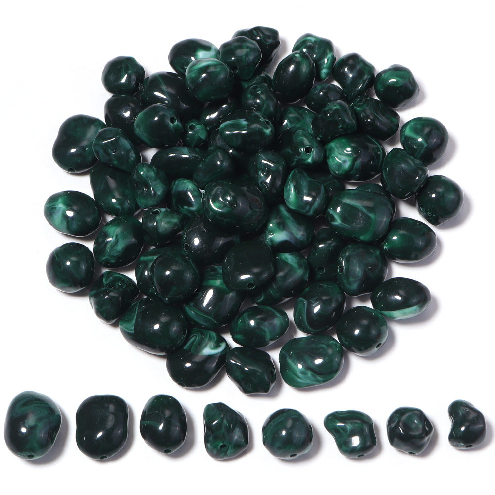 High-Quality Acrylic Gradient Cloud Beads Straight Hole DIY Handmade Earrings Bracelets Necklaces Accessories Jewelry Parts
