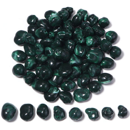 High-Quality Acrylic Gradient Cloud Beads Straight Hole DIY Handmade Earrings Bracelets Necklaces Accessories Jewelry Parts