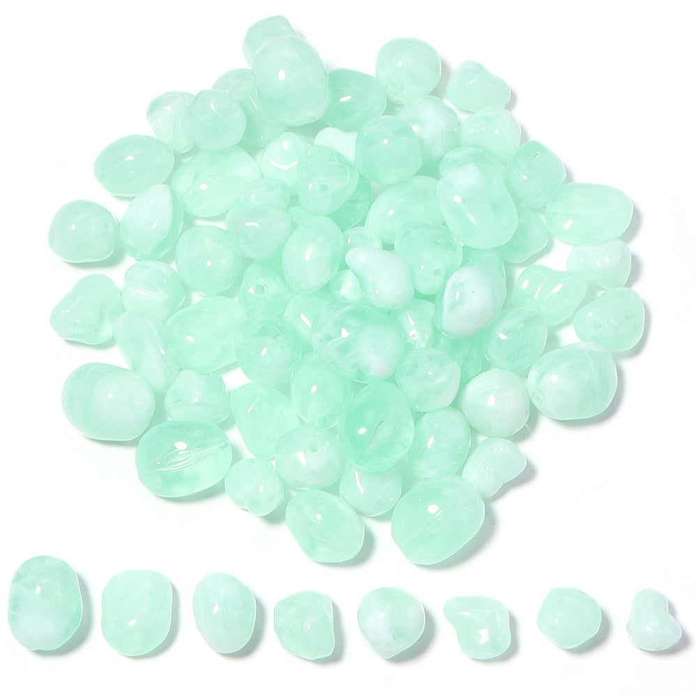 High-Quality Acrylic Gradient Cloud Beads Straight Hole DIY Handmade Earrings Bracelets Necklaces Accessories Jewelry Parts