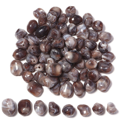 High-Quality Acrylic Gradient Cloud Beads Straight Hole DIY Handmade Earrings Bracelets Necklaces Accessories Jewelry Parts