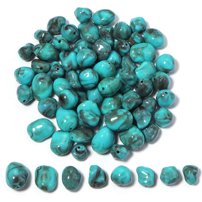 High-Quality Acrylic Gradient Cloud Beads Straight Hole DIY Handmade Earrings Bracelets Necklaces Accessories Jewelry Parts