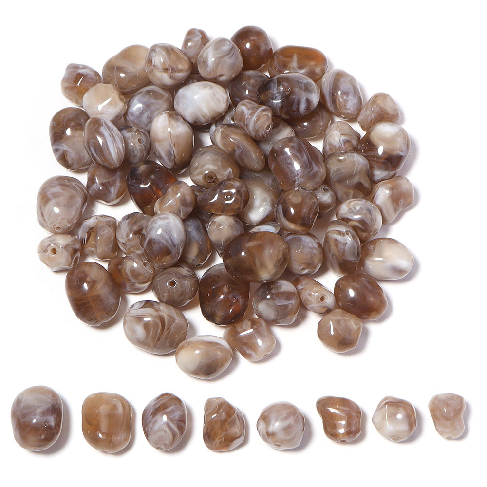 High-Quality Acrylic Gradient Cloud Beads Straight Hole DIY Handmade Earrings Bracelets Necklaces Accessories Jewelry Parts
