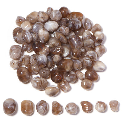 High-Quality Acrylic Gradient Cloud Beads Straight Hole DIY Handmade Earrings Bracelets Necklaces Accessories Jewelry Parts