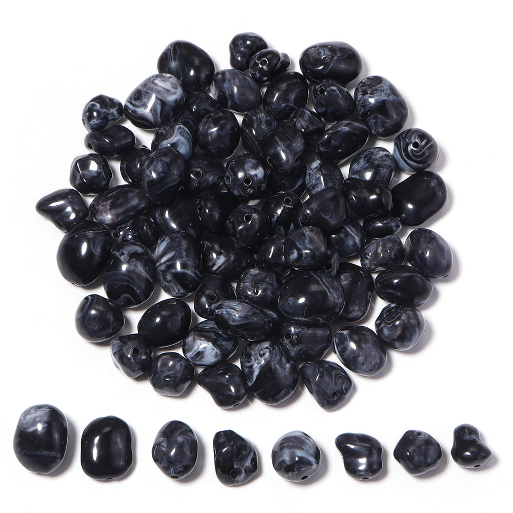 High-Quality Acrylic Gradient Cloud Beads Straight Hole DIY Handmade Earrings Bracelets Necklaces Accessories Jewelry Parts