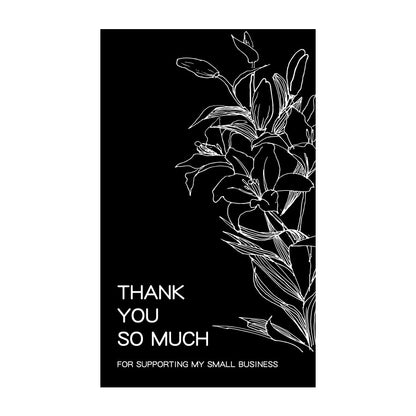 Rectangle Paper Sticker Featuring Love Charms Design, 1 Piece For Creative Stationery Use