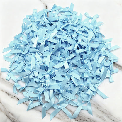 Fresh-Keeping Pink Satin Ribbon Bow Polyester Satin Ribbon Knot Flower DIY Handmade Decoration 50pcs/pack Poly Fiber Knot