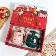 Christmas Cup Pink and Green Double Cup Set