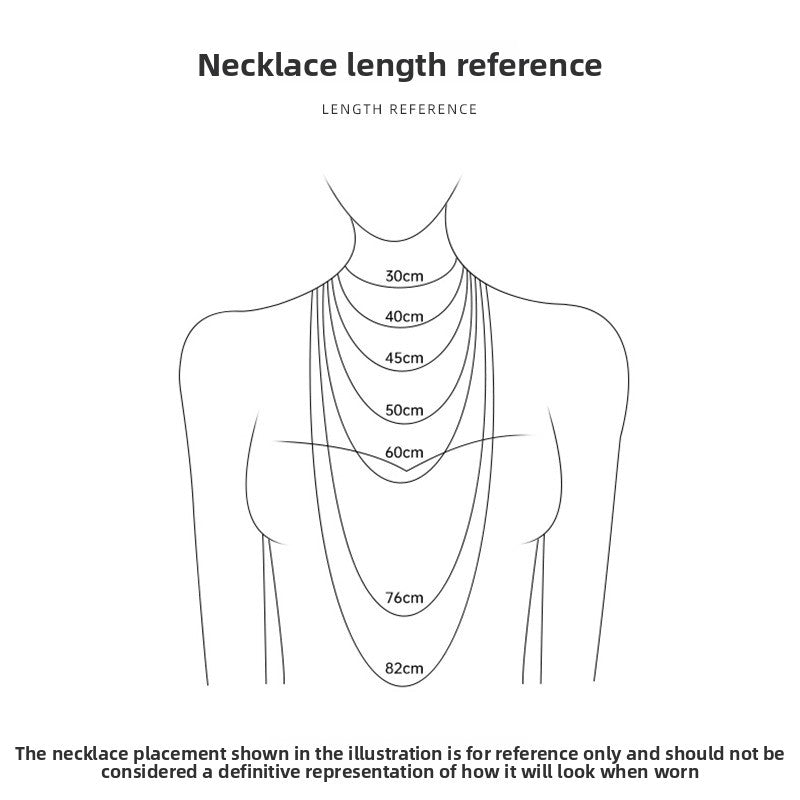 Simple Style Geometric Necklace For Women In 18K Real Gold Plated Titanium Steel With Shell Inlay