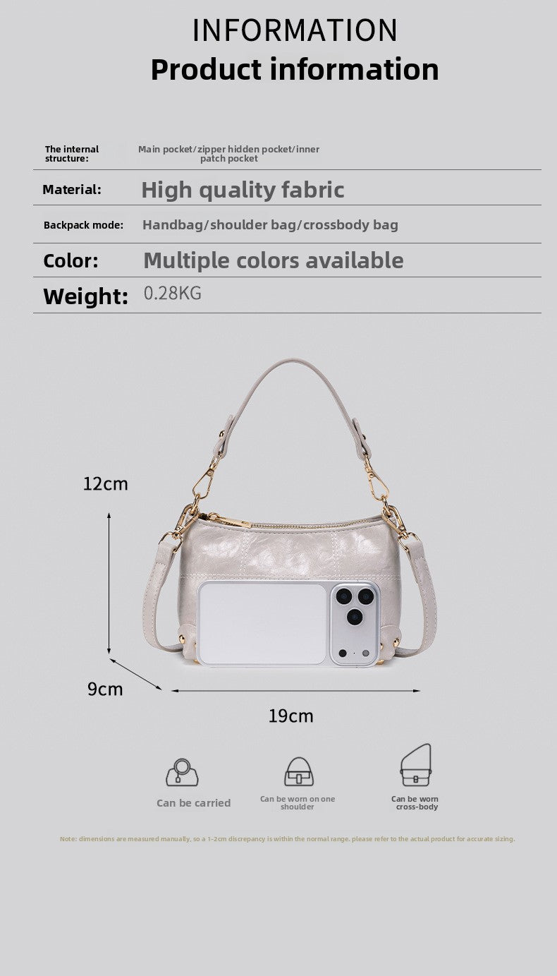 Women’s Square PU Leather Shoulder Bag With Sewing Thread Detail, Single Shoulder Strap, Perfect For Spring And Summer