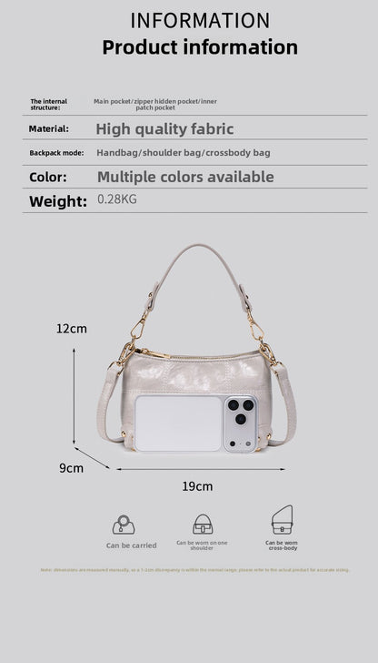 Women’s Square PU Leather Shoulder Bag With Sewing Thread Detail, Single Shoulder Strap, Perfect For Spring And Summer
