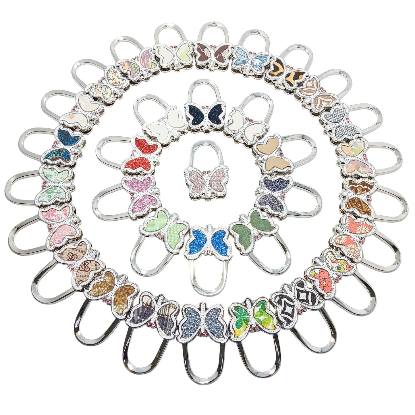 Polished Blue Butterfly Bag Pendant In Alloy, Featuring Commute Style For Christmas