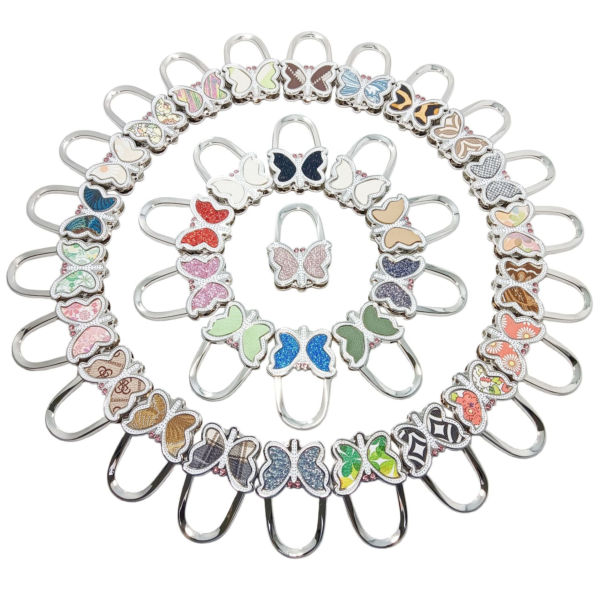 Polished Blue Butterfly Bag Pendant In Alloy, Featuring Commute Style For Christmas
