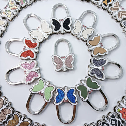 Polished Blue Butterfly Bag Pendant In Alloy, Featuring Commute Style For Christmas
