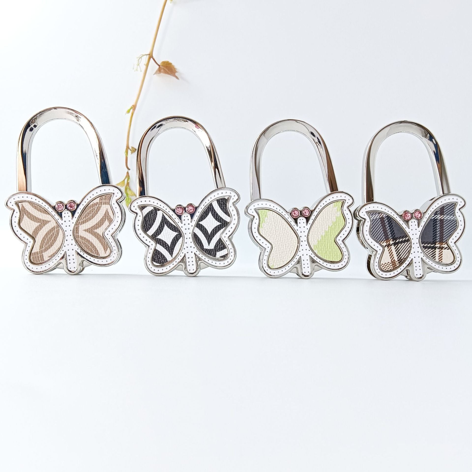 Polished Blue Butterfly Bag Pendant In Alloy, Featuring Commute Style For Christmas