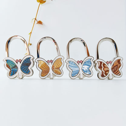 Polished Blue Butterfly Bag Pendant In Alloy, Featuring Commute Style For Christmas
