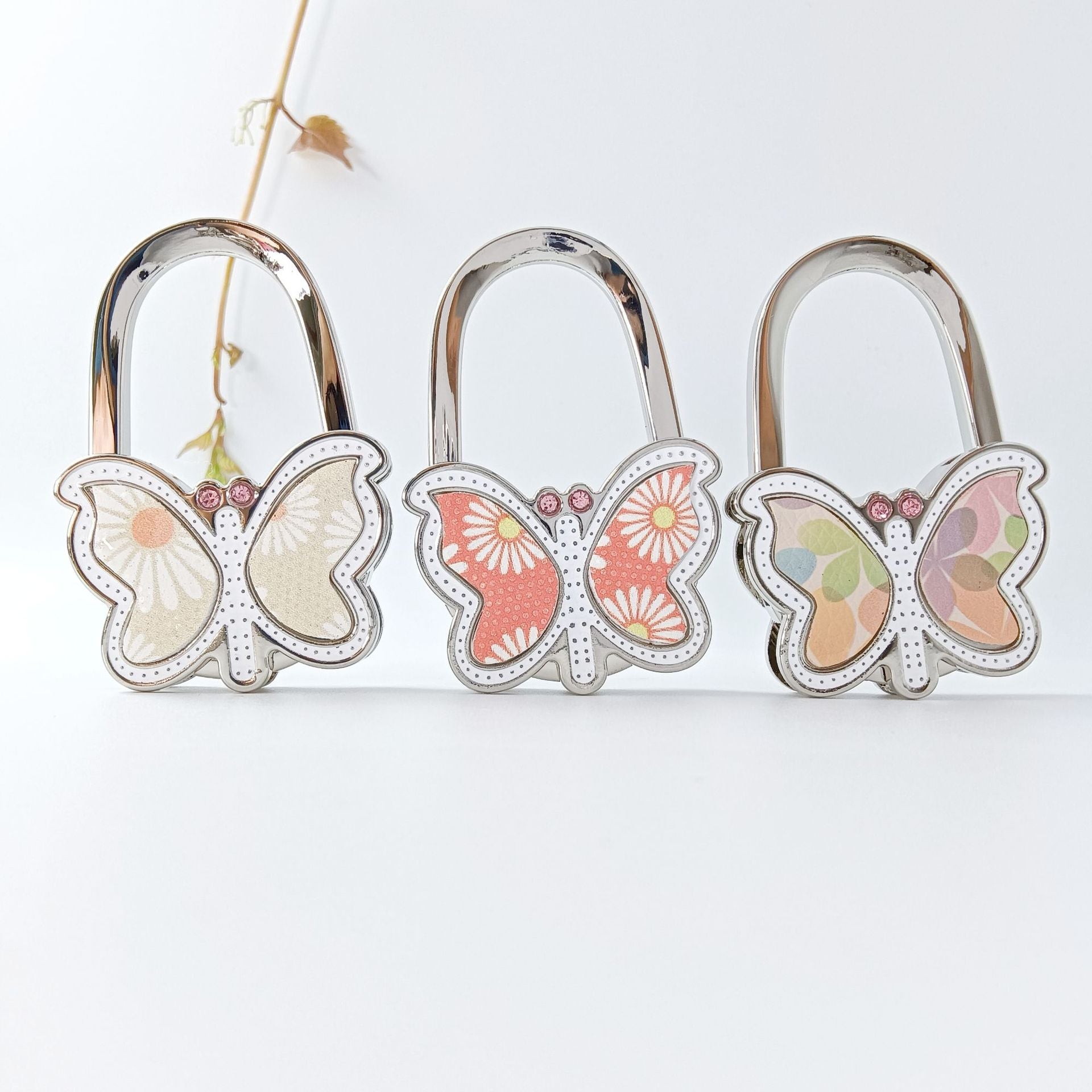 Polished Blue Butterfly Bag Pendant In Alloy, Featuring Commute Style For Christmas