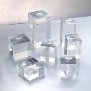 Grooved Transparent Square 4*4*1.5cm