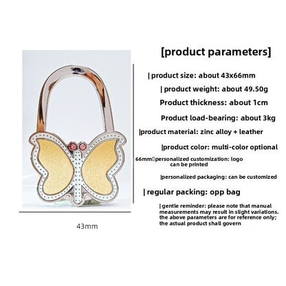 Polished Blue Butterfly Bag Pendant In Alloy, Featuring Commute Style For Christmas