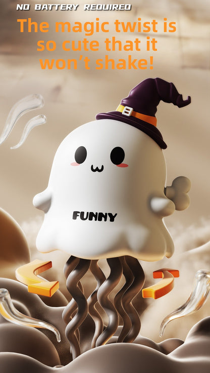 Halloween Pumpkin Clockwork Toy For Children Unisex, Made Of Durable Orange Plastic