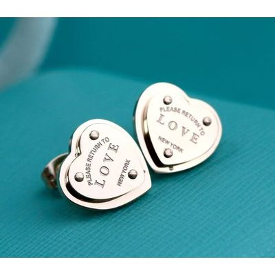 Geometric Tassel Stud Earrings For Women In 18K Real Gold Plated 304 Stainless Steel With 0.03µm PVD Coated Layer