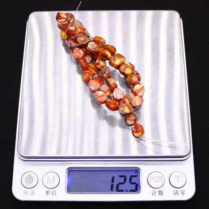 Natural Emperor Stone Rhombus Beads With 6 Mm Diameter, Polished Finish For Jewelry Making