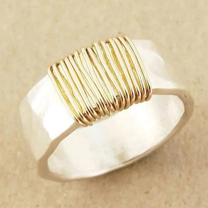 Waves Rings For Women In 304 Stainless Steel With Electroplated Finish Featuring Simple Style, Available In Silver
