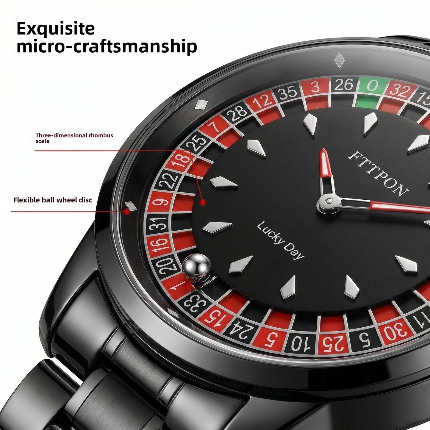 Men's Quartz Watch With Genuine Leather Strap And Pin Buckle Featuring Round Dial And Tempered Glass Mirror