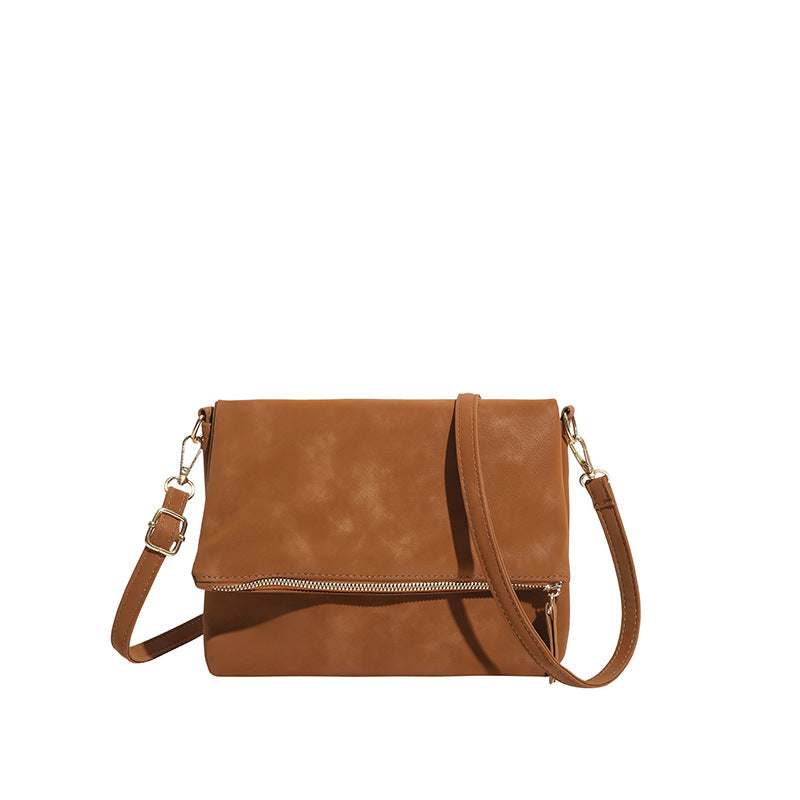 Women’s Square PU Leather Shoulder Bag With Sewing Thread Detail, Single Shoulder Strap, Perfect For Autumn