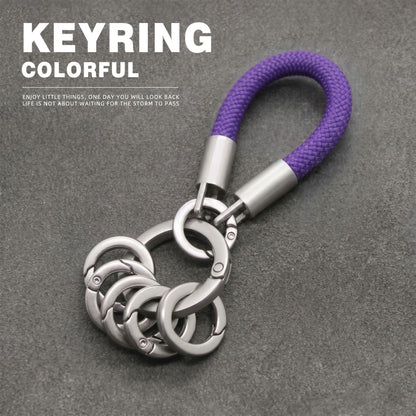 Dyed Black Key Chain Made Of Durable Zinc Alloy, Perfect Accessory For Keys And Bags