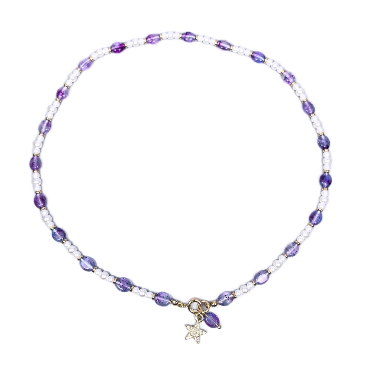 Pearl Beaded Chain Necklace For Women Featuring Acrylic Beading Craft