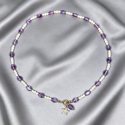 Pearl Beaded Chain Necklace For Women Featuring Acrylic Beading Craft