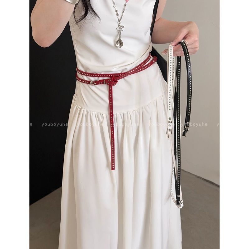 Novelty Chains Print Fashion Belt For Women With Alloy Pin Buckle, Made Of PU Leather