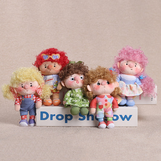 Rainbow Stuffed Animal Plush Toy For Children Unisex, Soft PP Cotton Cartoon Style Plush Doll