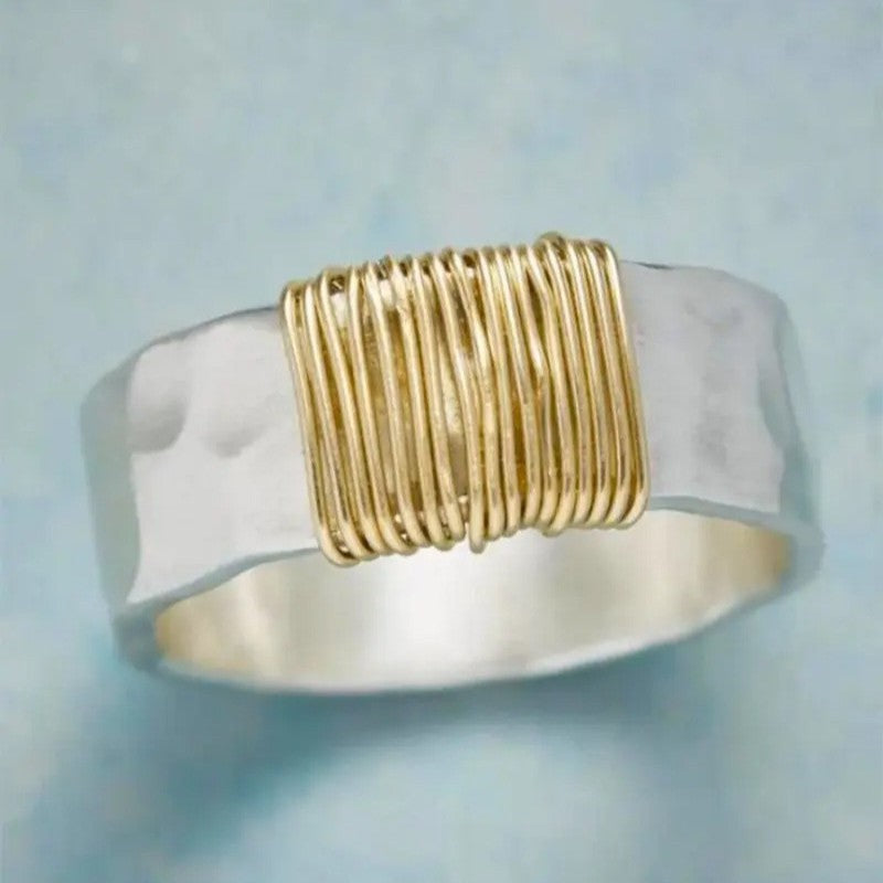 Waves Rings For Women In 304 Stainless Steel With Electroplated Finish Featuring Simple Style, Available In Silver