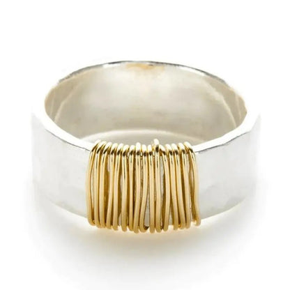 Waves Rings For Women In 304 Stainless Steel With Electroplated Finish Featuring Simple Style, Available In Silver
