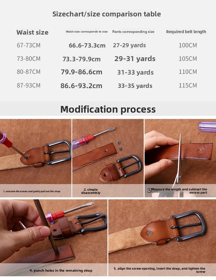 Retro Women’s Genuine Leather Belt With 3D Print Featuring Zinc Alloy Pin Buckle