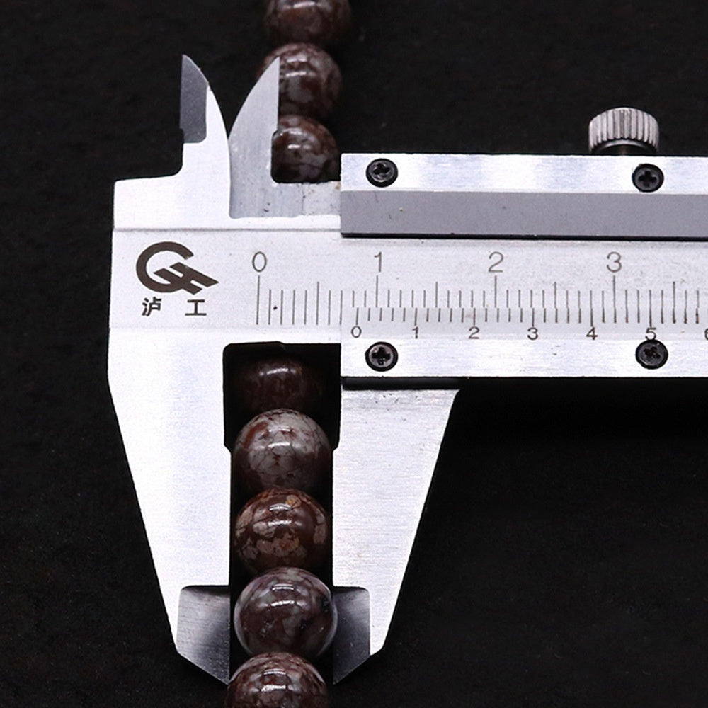 Handmade Round Natural Stone Beads With Stone Texture, Diameter 4mm, Baroque Style For Jewelry Making
