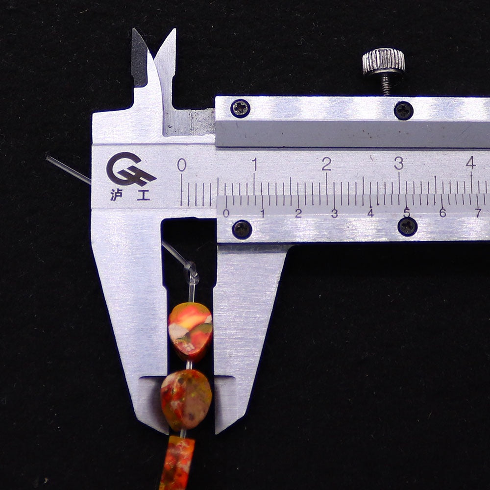 Natural Emperor Stone Rhombus Beads With 6 Mm Diameter, Polished Finish For Jewelry Making