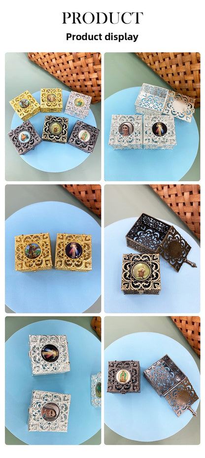 Geometric Zinc Jewelry Accessory In Retro Style With Electroplated Gold Plating Process