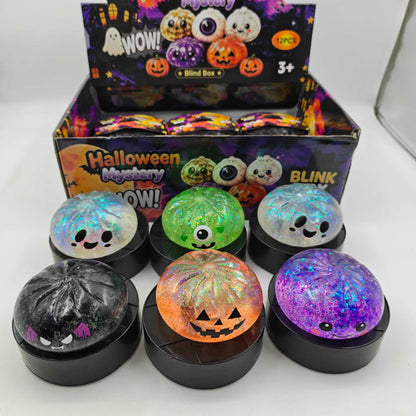 Halloween Pattern Squishy Toy Made Of Soft Glue, Perfect Stress Relief Toy For Halloween
